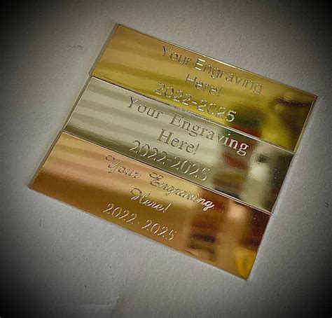 metal plate text box long|Engraving on Metal Plate .